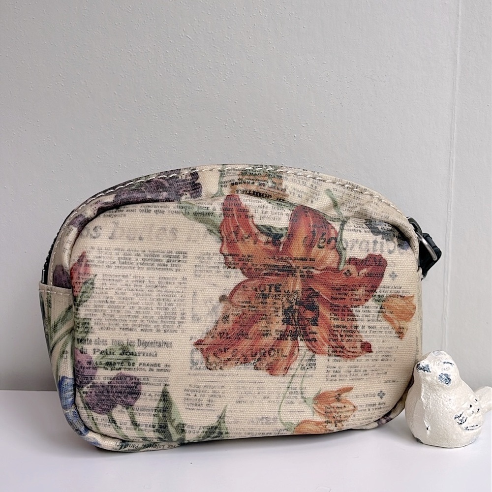 Patricia Nash Floral Print Crossbody Bag Set in Cream, Orange, Purple, Green - Picture 15 of 16